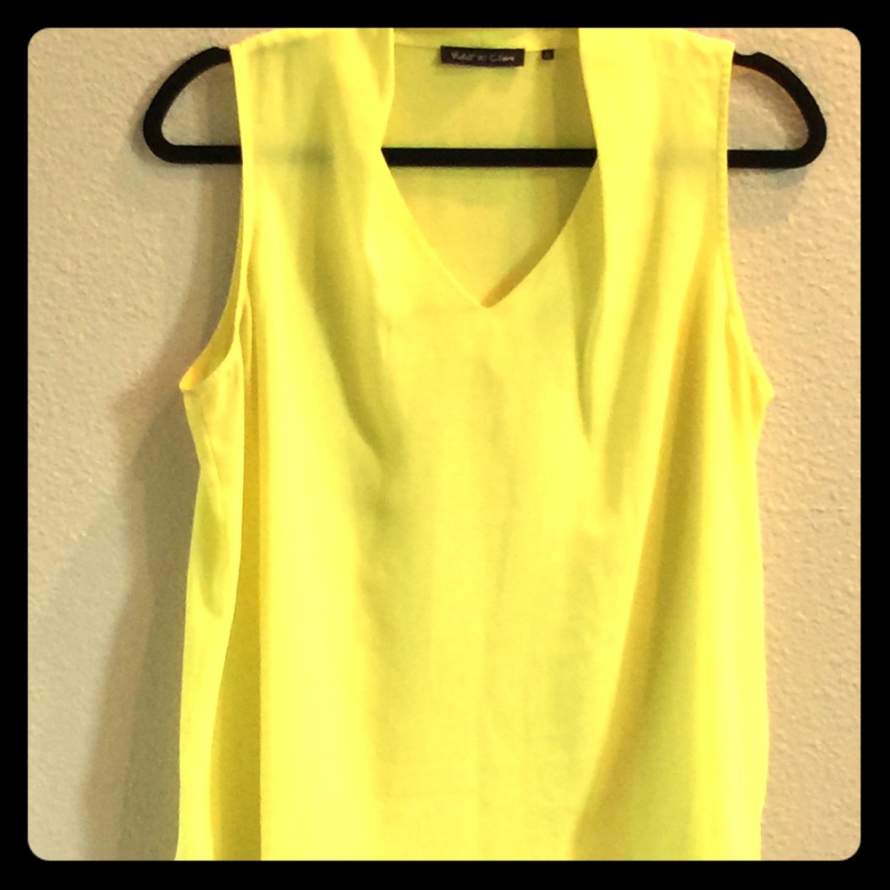 Violet & Claire Bright Yellow Blouse